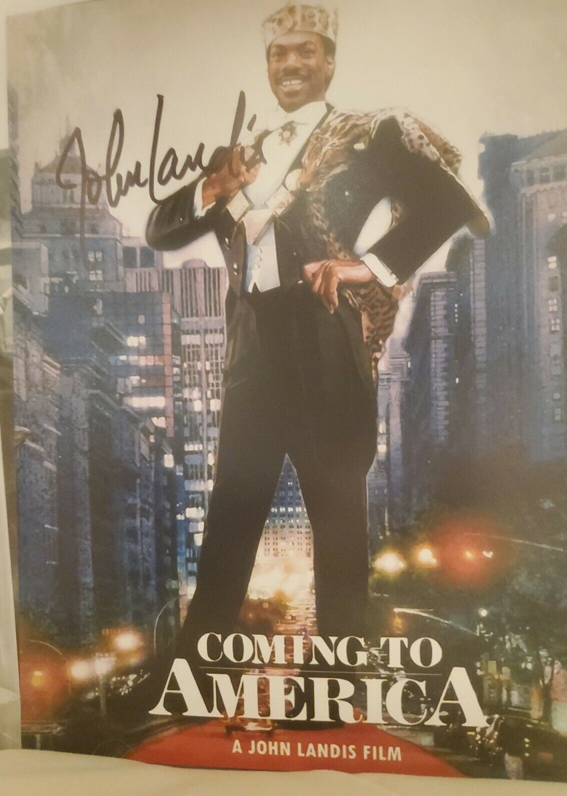 John Landis signed 8x10 Photo Poster painting Coming To America Movie Director Autographed