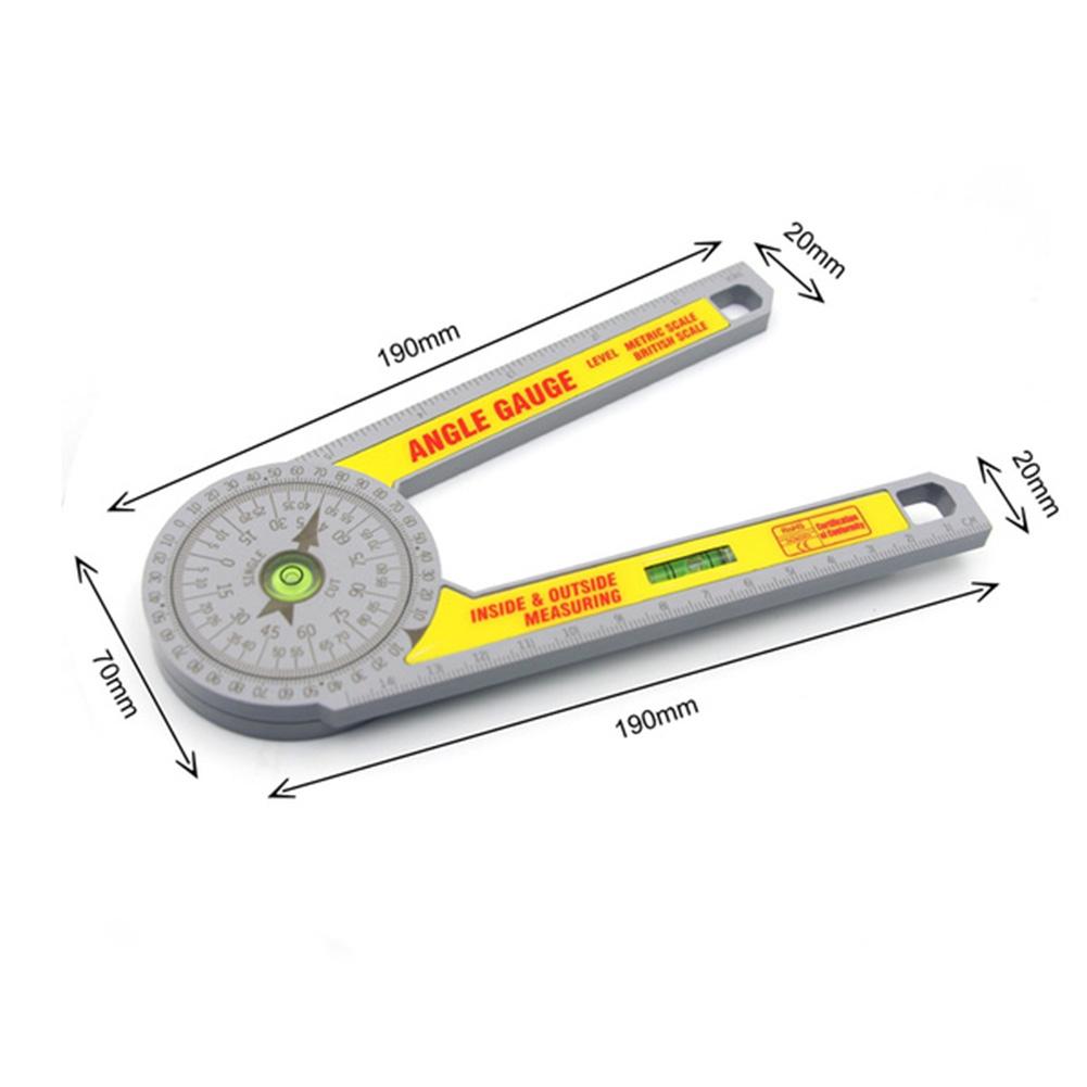

360 Degree Miter Saw Protractor w/Leveling Bubble Angle Finder Gauge Ruler, 501 Original