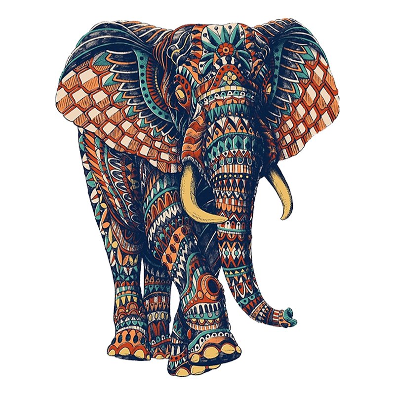 Elephant Mandala ​Wooden Jigsaw Puzzles