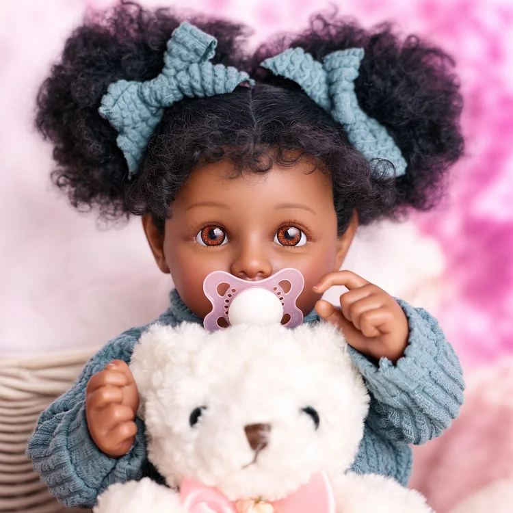 Babeside Princess Reborn Baby Dara 20'' African American Toddler Girl Emotional Comfort Companion
