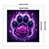 Paw Rose-11CT Stamped Cross Stitch 40*40cm