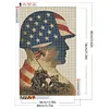 Diamond Painting -DIY Round Drill American Soldiers(40x60cm)