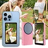 Phone Vlog Selfie Monitor Screen Magnetic Back Camera Monitor with Remote Control 3 Levels of Brightness Compatible for Android & iPhone