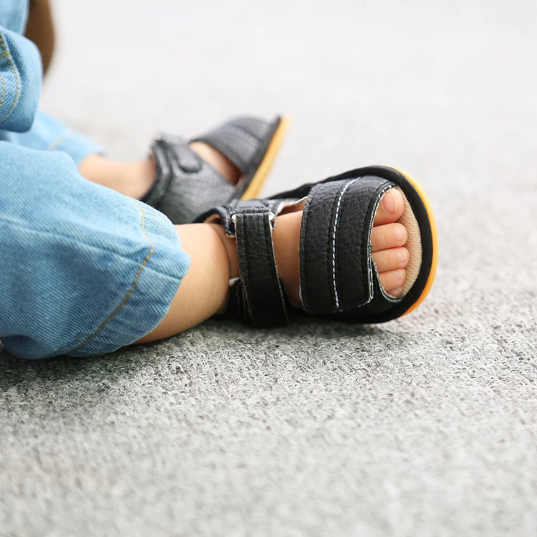 Letclo™ 2021 Summer New PU Baby Non-Slip Sandals Child Boys Fashion Infant Frist Walkers Baby Shoes letclo Letclo