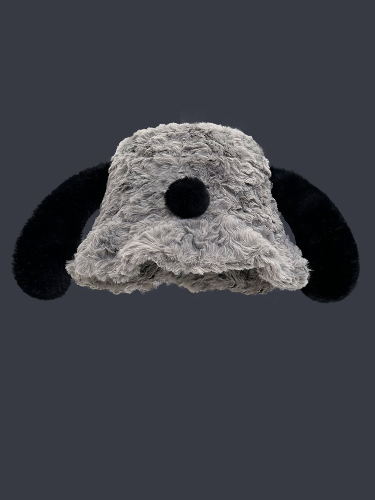 Comstylish Lovely Dog Inspired Cozy Plush Fishing Hat