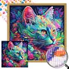 uk.everydayedeals (Limited Stock)Diamond Painting - Round AB Drills - Cat(45*45cm)