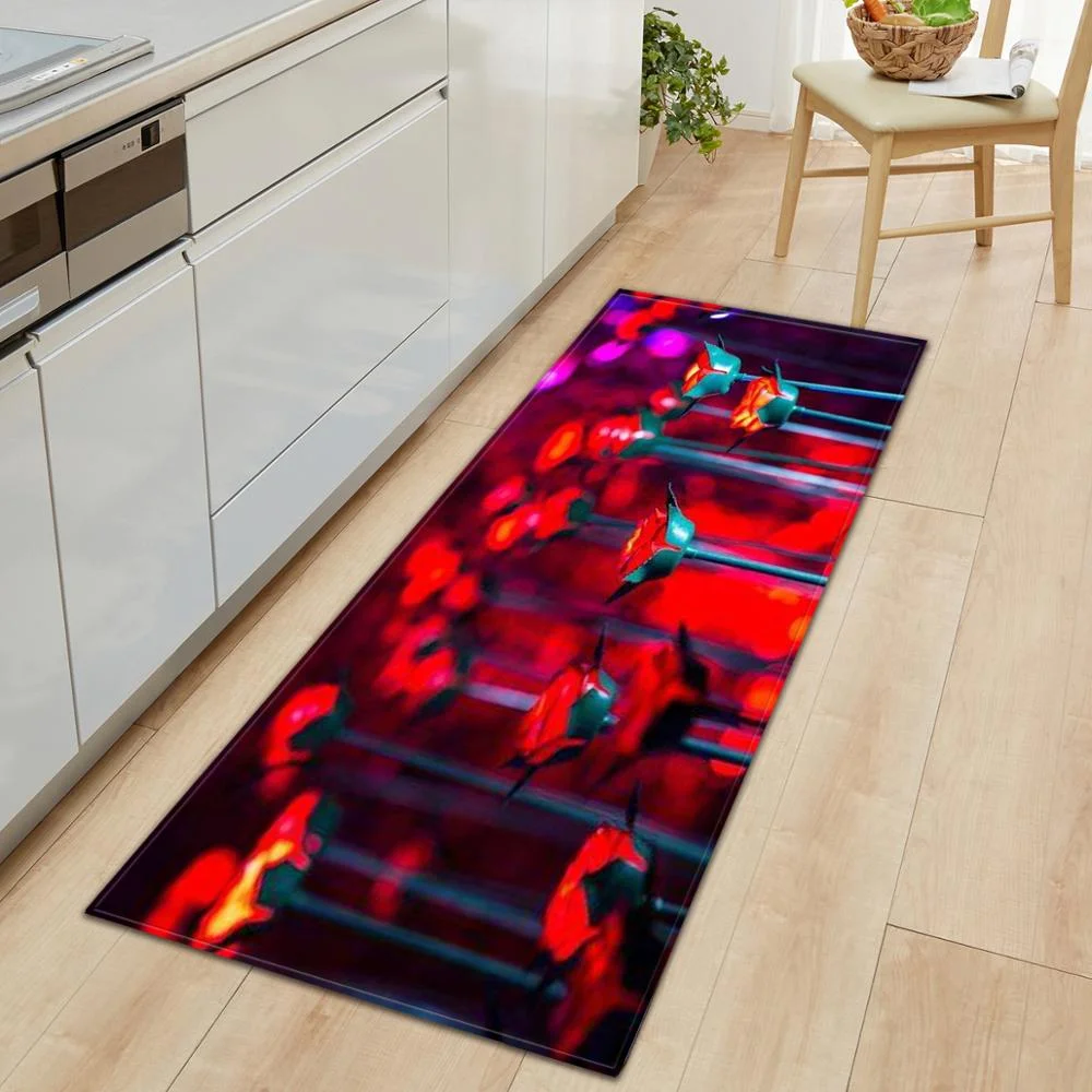 Valentine's Day non-slip restaurant pad home porch pad entrance door mat rectangular corridor area carpet kitchen mat
