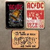 3PCS AC/DC - Vintage Metal Signs Set - 20*30cm/30*40cm - Music