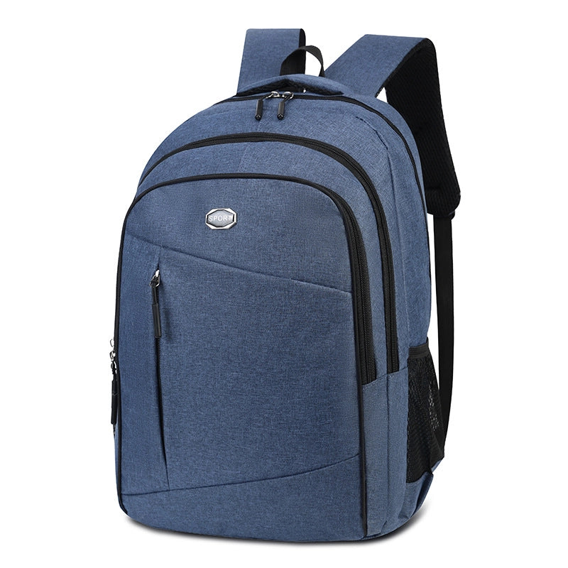Men’s Simple Backpack Business Commuter Computer Backpack Large Capacity Leisure Travel Portable Backpack
