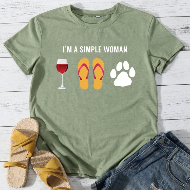 Wine Beach Sandals Dog Lover T-shirt Tee -05588