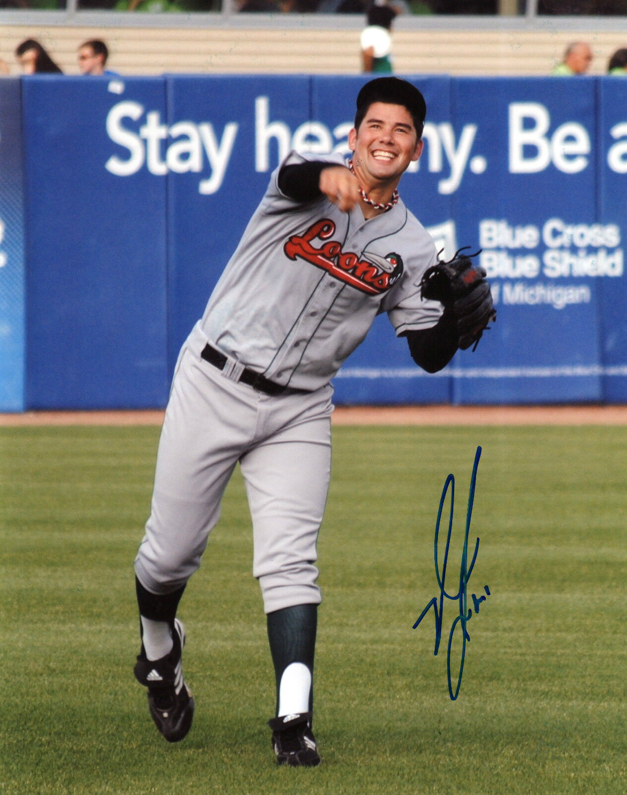 Zach Lee Dodgers top prospect signed auto Photo Poster painting Loons Top Prospect Photo Poster painting 3