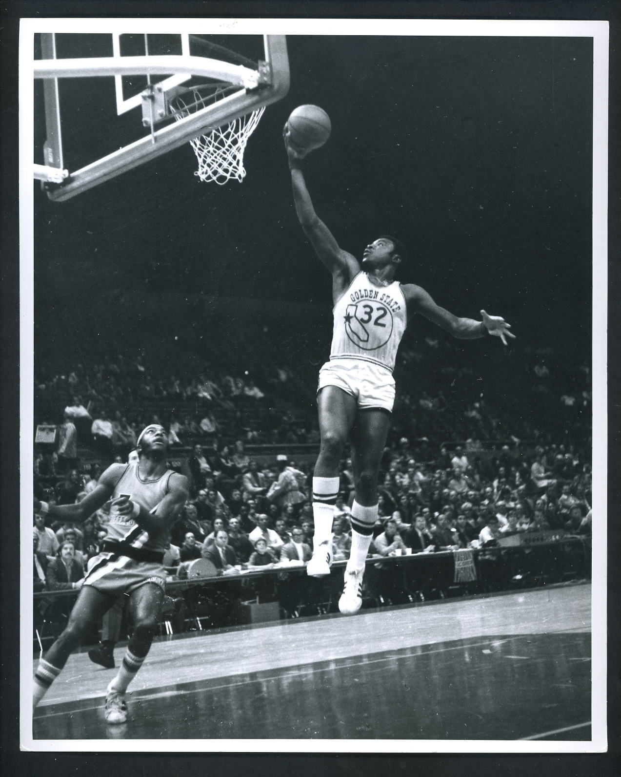 Cazzie Russell lay-up 1971 Type 1 Press Photo Poster painting Golden State Warriors