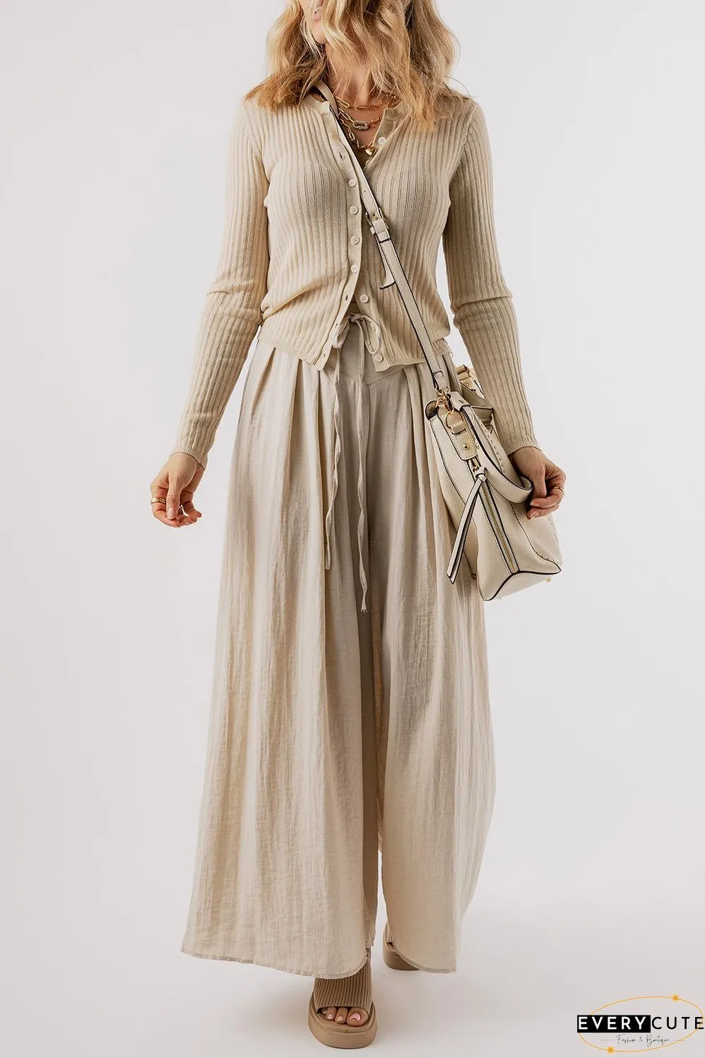 Tied Wide Leg Pants