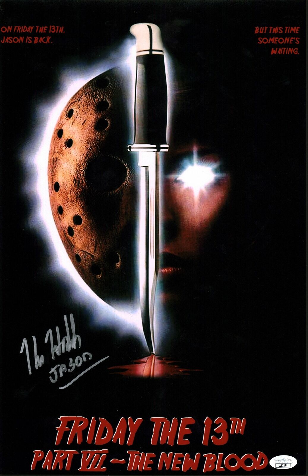 Kane Hodder Friday the 13th Jason 11x17 Photo Poster painting Poster Signed Autographed JSA COA