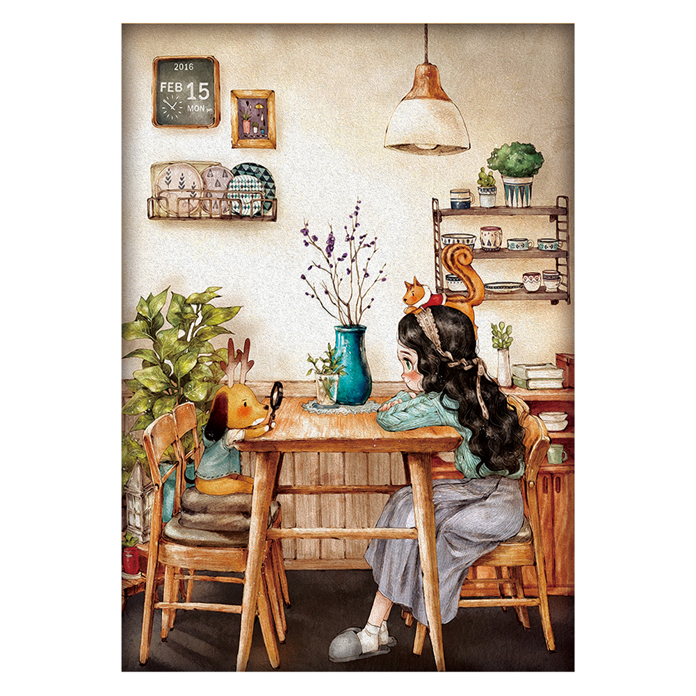 

Afternoon Tea - 11CT Stamped Cross Stitch - 53*72CM (Big Size), 501 Original