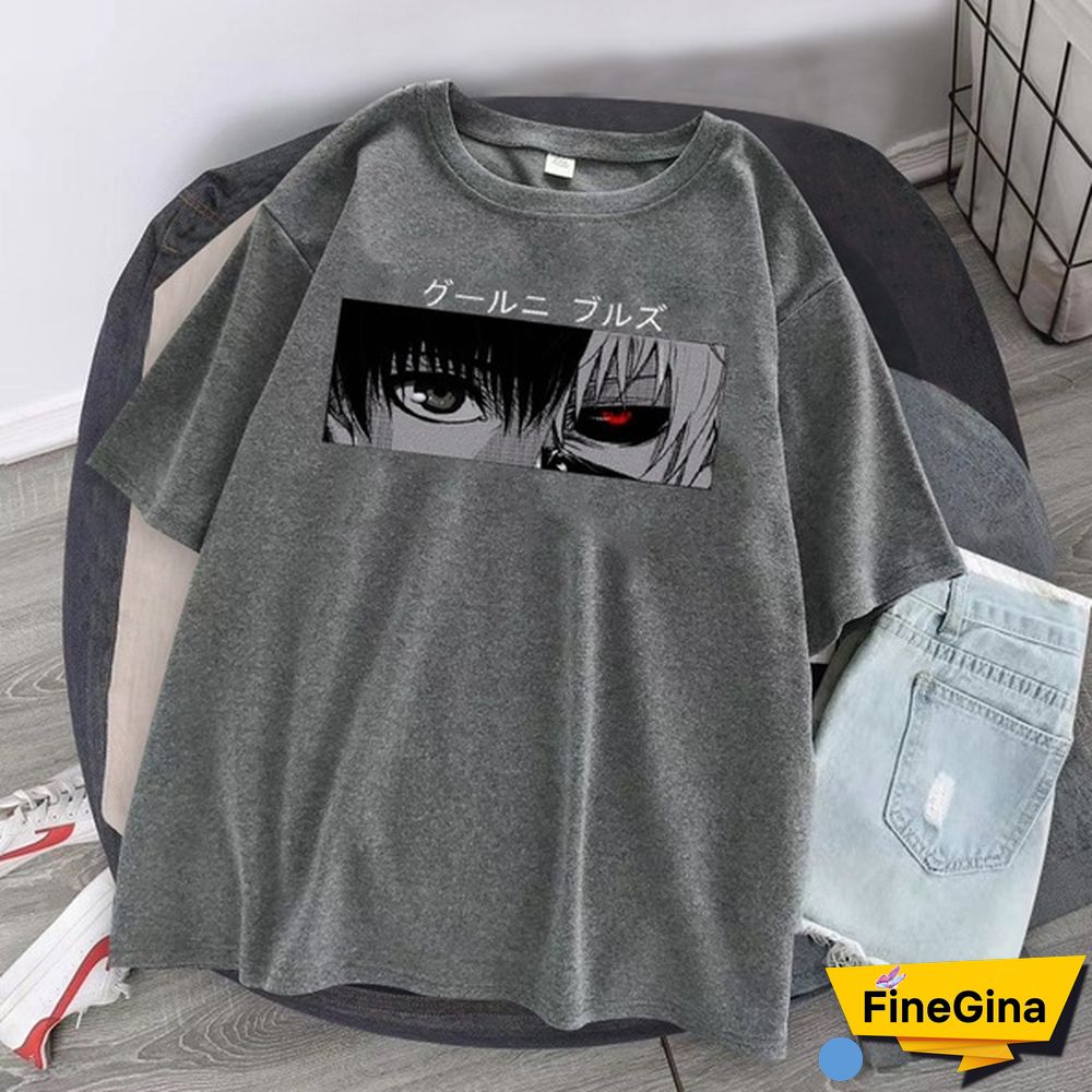 New Anime Tokyo Ghoul Print T-Shirt Men Women Fashion Short Sleeve Casual Summer Tops Tees