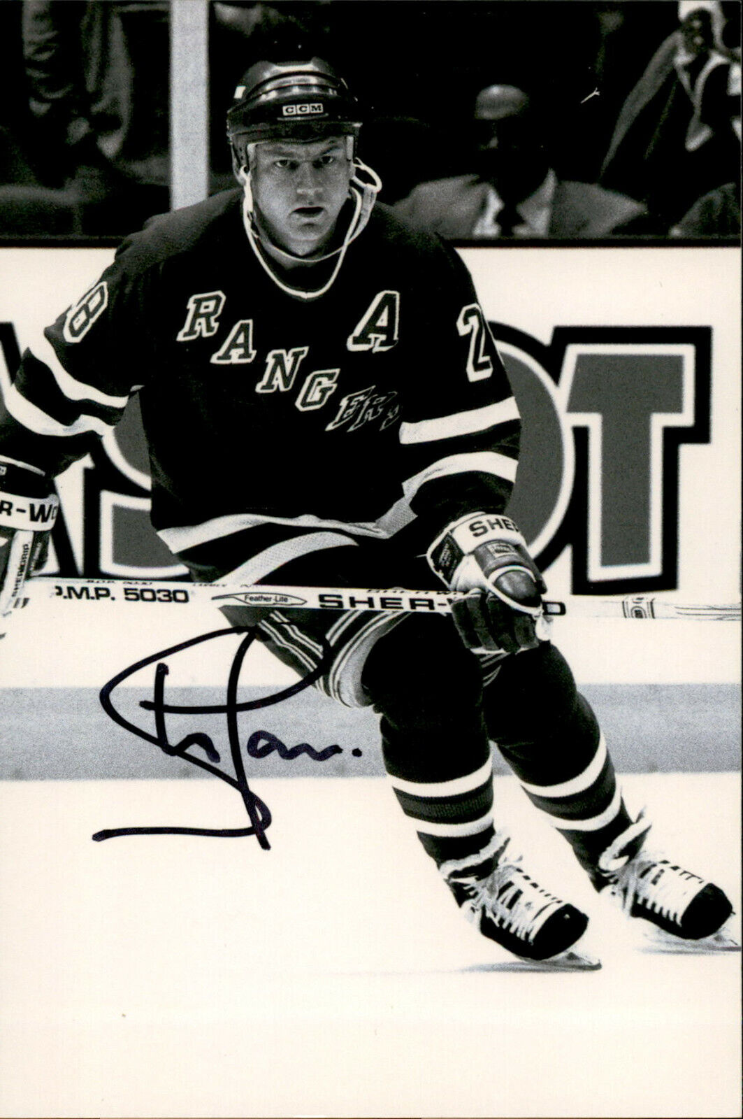 Steve Larmer SIGNED autographed 4x6 Photo Poster painting NEW YORK RANGERS #2
