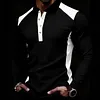 Men's Color-blocked Casual Polo Shirt by Inlyline