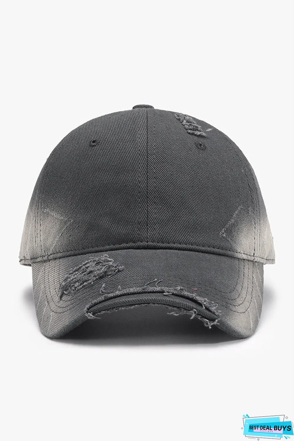 Distressed Adjustable Cotton Hat
