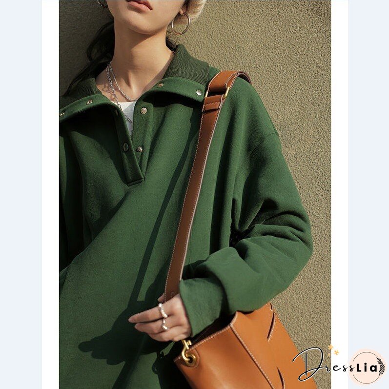 Deeptown Vintage 90S Women Hoodies Casual Korean Fashion Chic Female Thick Sweatshirts Harajuku Green Pullovers Streetwear Loose