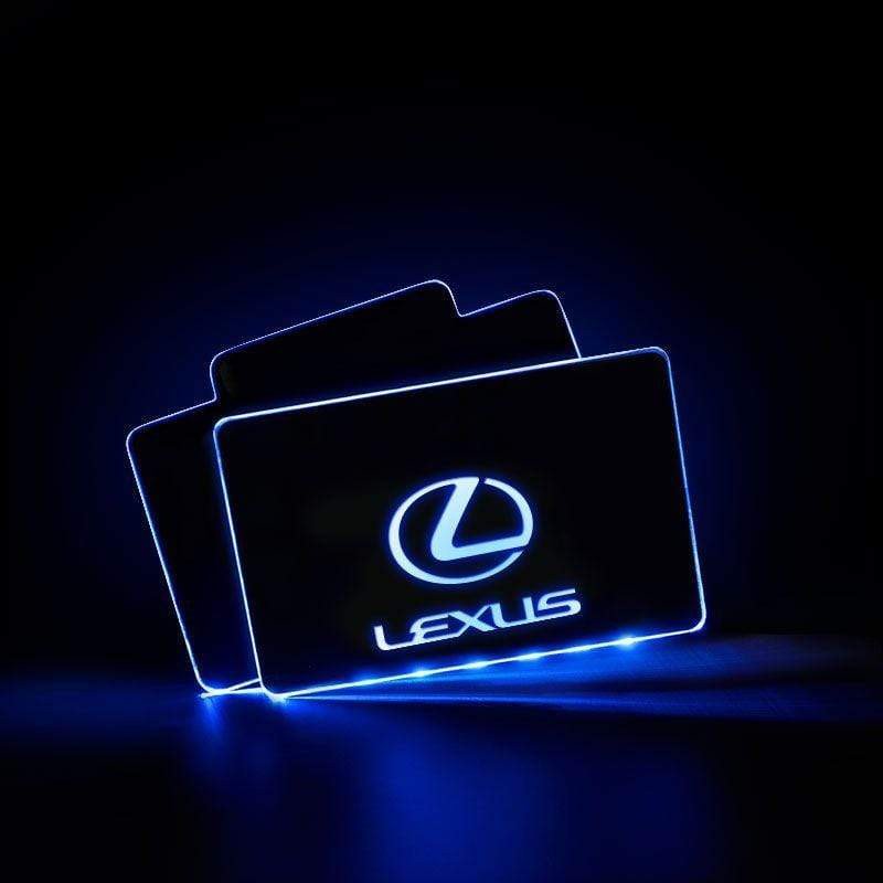 Lexus Acrylic LED Car Floor Mat For Lexus Atmosphere Light With RF Remote Control Car Interior Light Decoration voiturehub dxncar