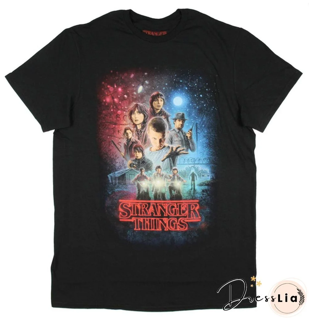 Stranger Things Poster Design Adult T-Shirt