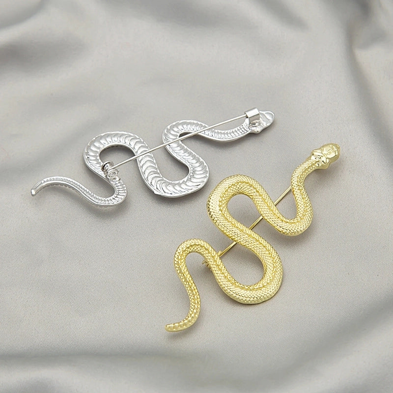 Fashion Pin Snake Alloy Plating Women’S Brooches