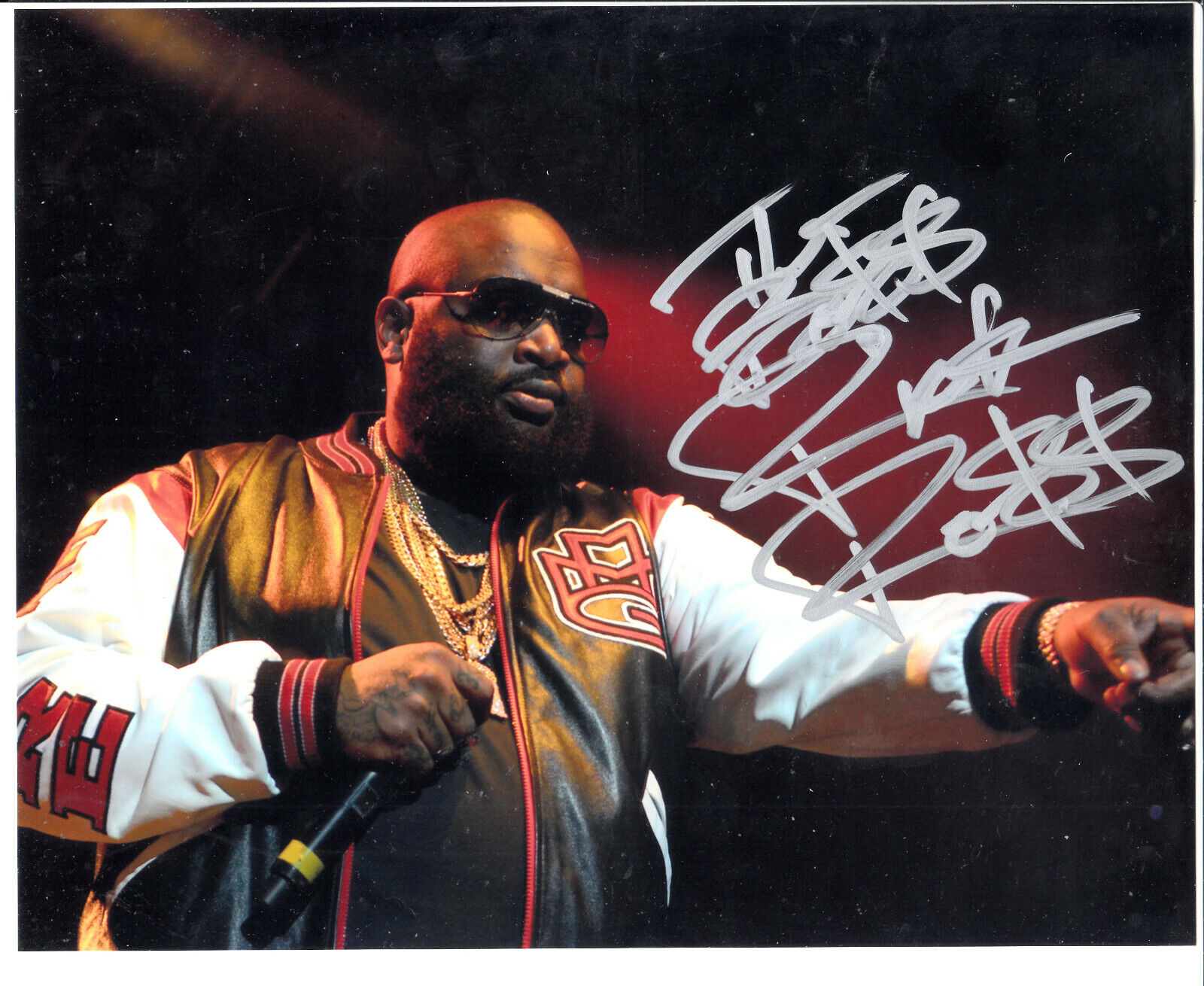 Rick Ross The Boss rapper & record executive Signed Autograph 8x10