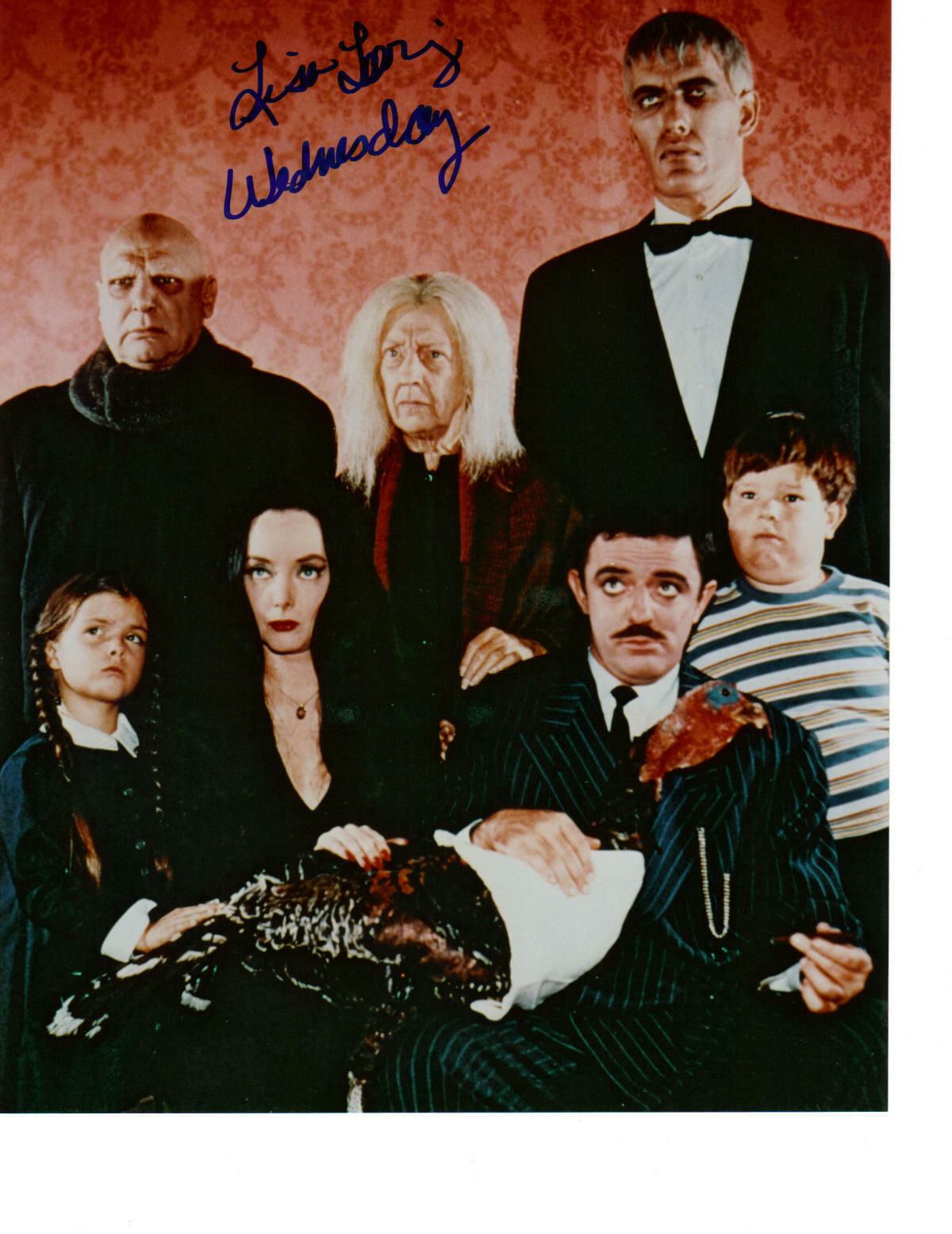 Lisa Loring Addams Family Original In Person Signed 8X10 Photo Poster painting #3