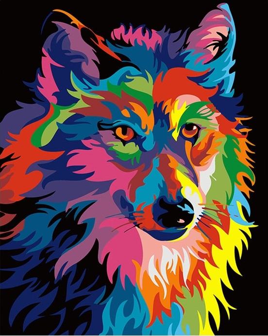 

Abstract Wolf – Paint By Numbers - 40*50CM, 501 Original