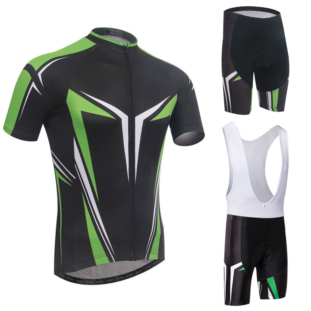 

Men Cycling Suit Short-Sleeved Running Riding Sports Clothes Suits Green, Xl a, 501 Original