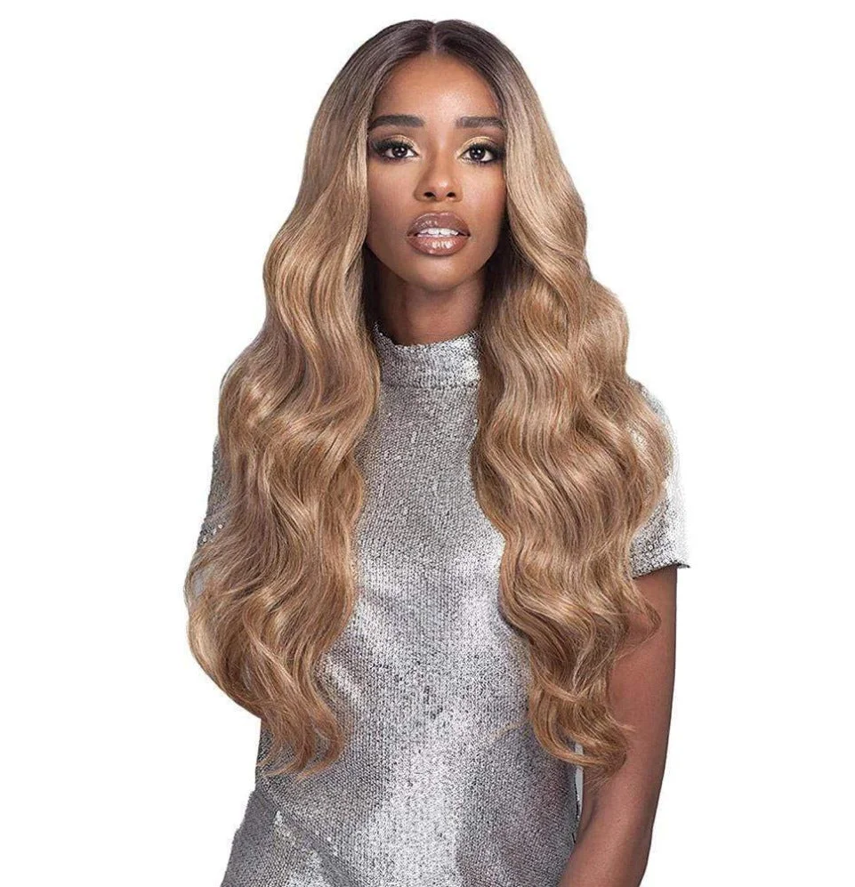 New Wig Female Long Curly Hair Big Wave Gradient Wig