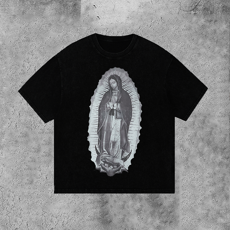 Sopula Vintage Guadalupe Graphic Print T-Shirt