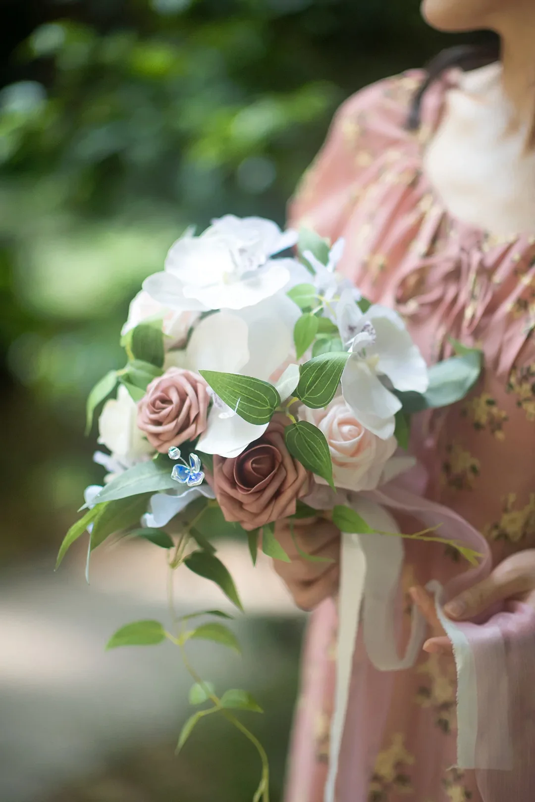 1.5"-2" Foam Rosebud & Petite Rose with Stem - 18 Colors