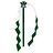 [Wetrose] In Stock Yae Miko Cosplay Props Accessory Staff Weapon Model Head Gear Earring Heisoku Mesa Gohei Onbe Green Xiao