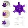 3D Printed Hexagonal Diamond Painting Pen with 5 Replacement Tips Diamond Painting Art Drill Bead Dot Pen Kit for Adults Beginners (Purple)