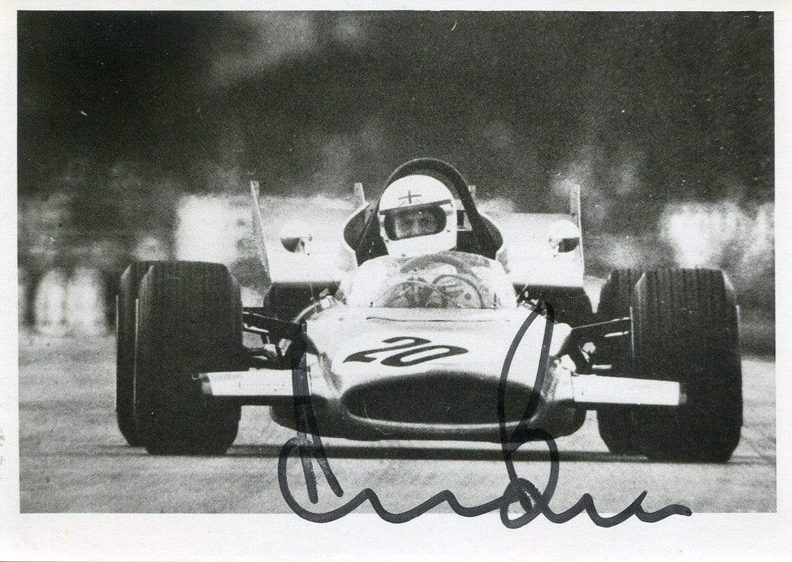 Derek Bell autograph British F1 driver 1968-1974 Photo Poster painting signed