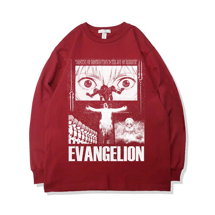 Pure Cotton Evangelion Lilith Long Sleeve T-shirt weebmemes