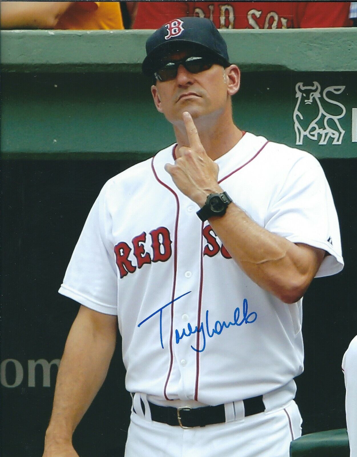 Signed 8x10 TOREY LOVULLO Boston Red Sox Autographed Photo Poster painting - COA