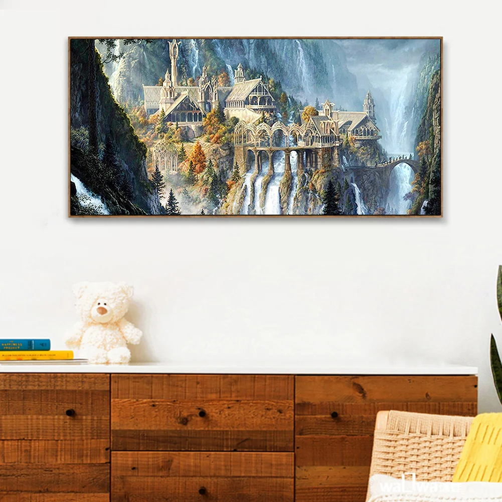 Diamond Painting - Full Square Drill - Mountain Attic(80*40cm)