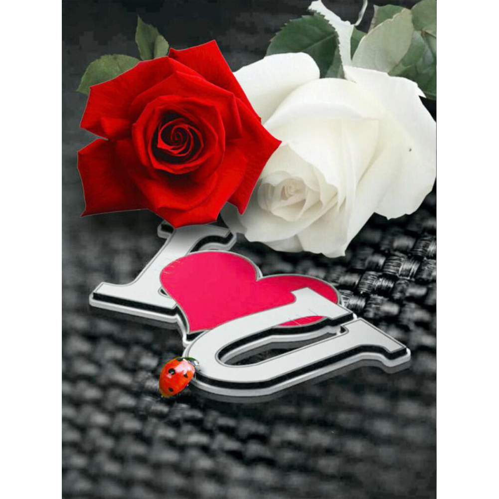 

Valentine Day Love Rose - Round Drill Diamond Painting - 30*40CM, 501 Original