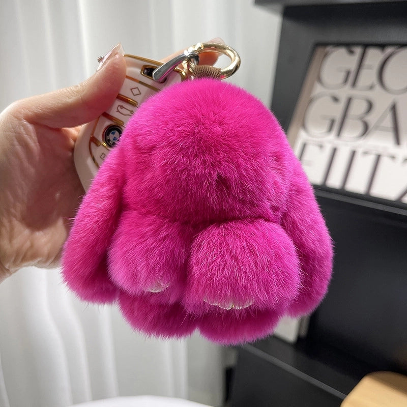 Cute Rabbit Plush Keychain
