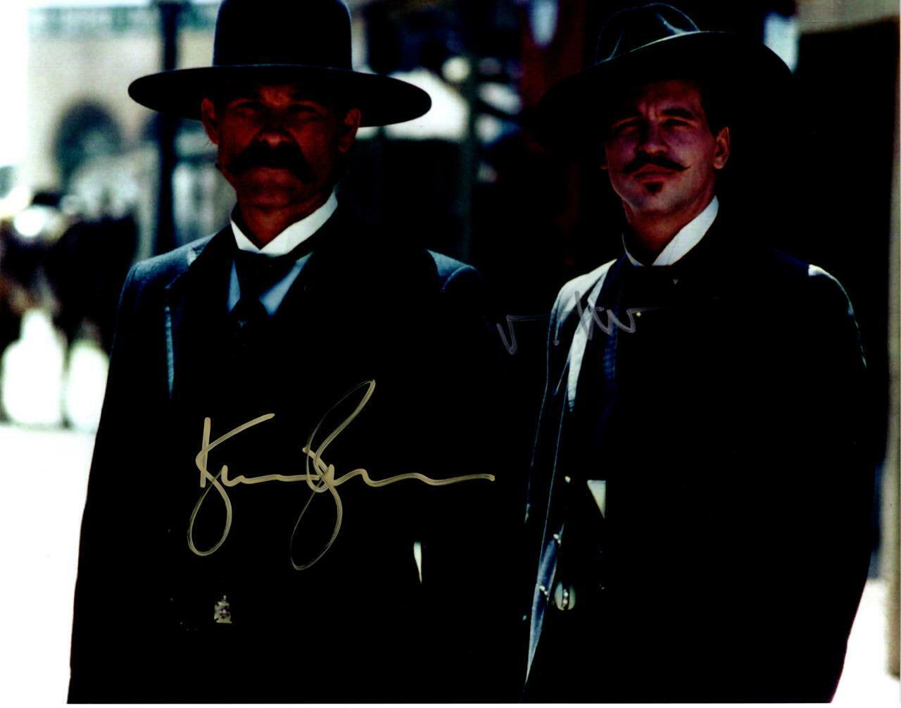 Val Kilmer Kurt Russell signed 11x14 Photo Poster painting Pic autographed Picture with COA