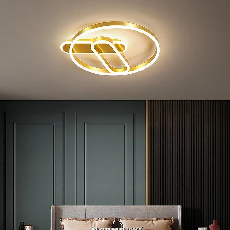 Geometric Circle LED Modern Flush Mount Lighting Ceiling Lights Hanging Light - Appledas