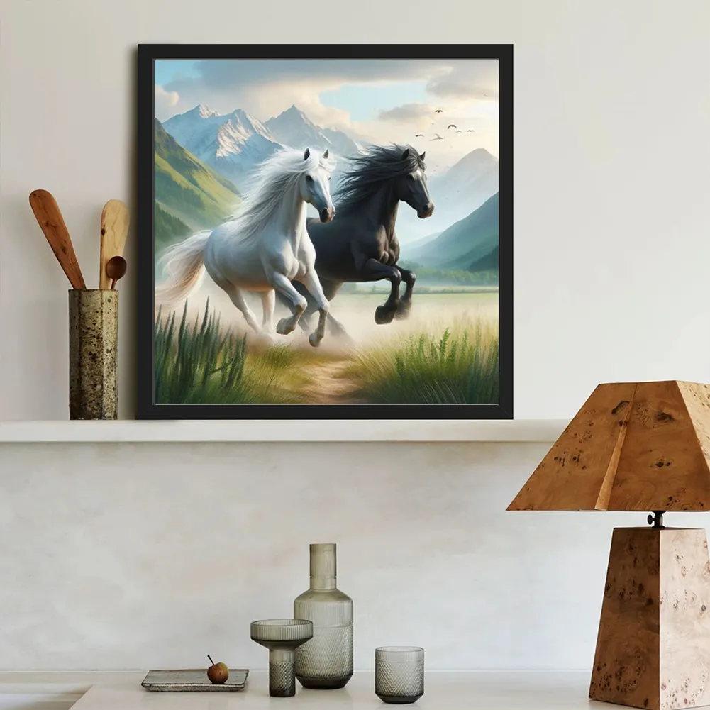 Diamond Painting - Full Round Drill - Horse(Canvas|40*40cm)