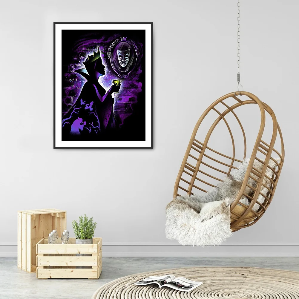 Diamond Painting - Full Round Drill - Cartoon Silhouette(30*40cm)