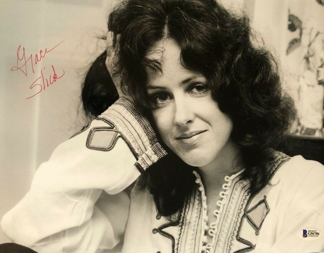 Grace Slick Johnson signed autographed 11x14 Photo Poster painting Jefferson Airplane BECKETT