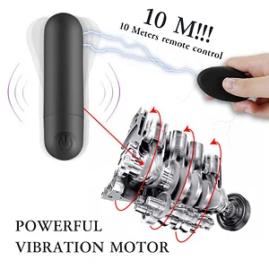 Women's 10-Band Wireless Remote Control Vibration Egg – USB Rechargeable, Lace-Wearing Provocative Underwear