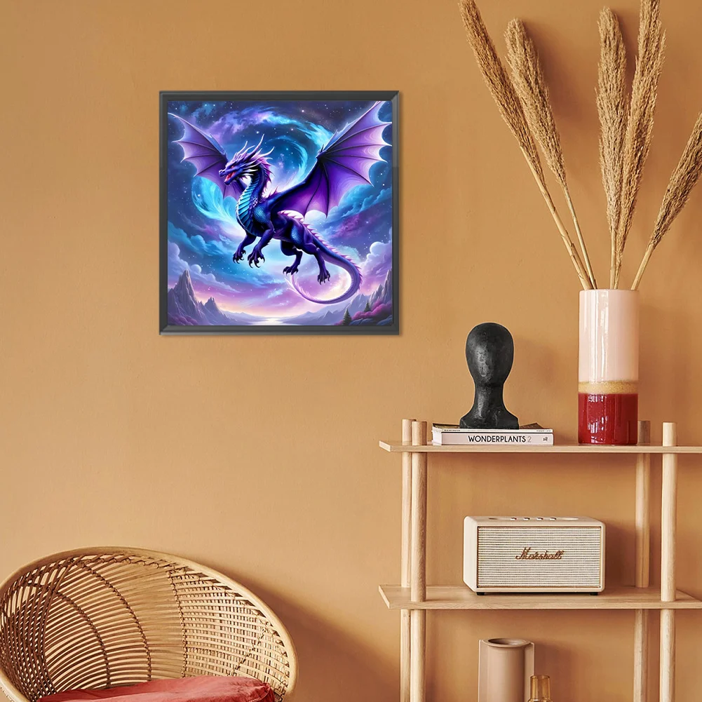 Diamond Painting - Full Round Drill - Magic Pterosaur(Canvas|30*30cm)