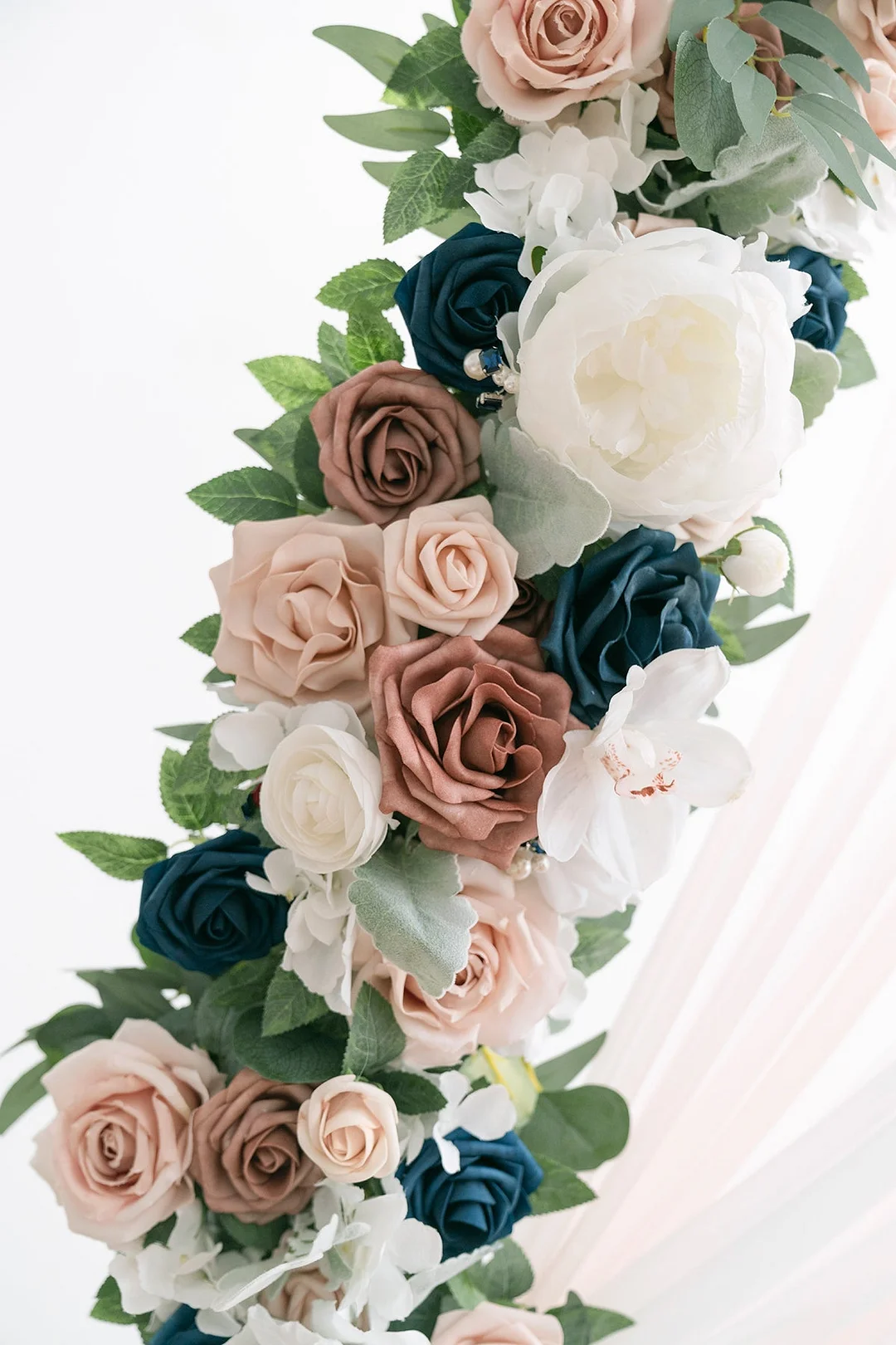 Round Arch Decor Set in Dusty Rose & Navy